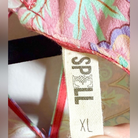 Spell & The Gypsy Collective Lotus Kimono Romper Boho Flowy Festival XL Read - Picture 9 of 11